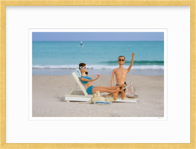 Palm Beach Barbie and Ken Brunette Framebridge