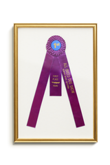 Ribbon in a gold frame