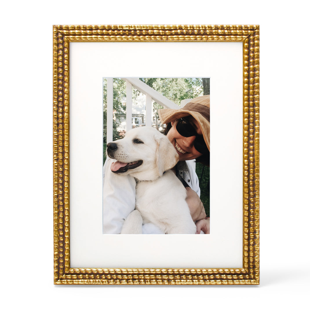 Beaded Frame Gold: 8x10