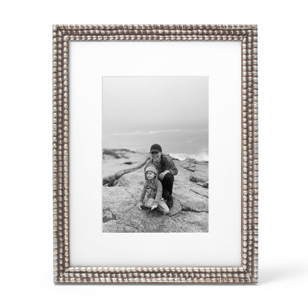 Beaded Frame Silver: 8x10