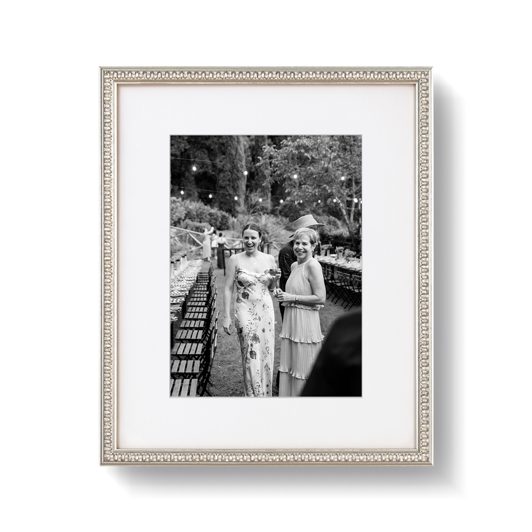 Civer Frame Dover Silver Frame With Elegant Wave Pattern – Framebridge