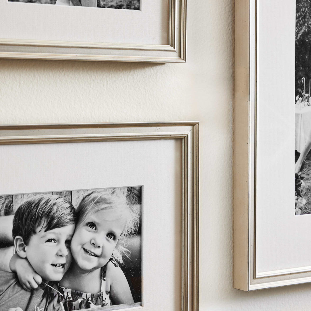 The Timeless Trio closeup of three silver frames