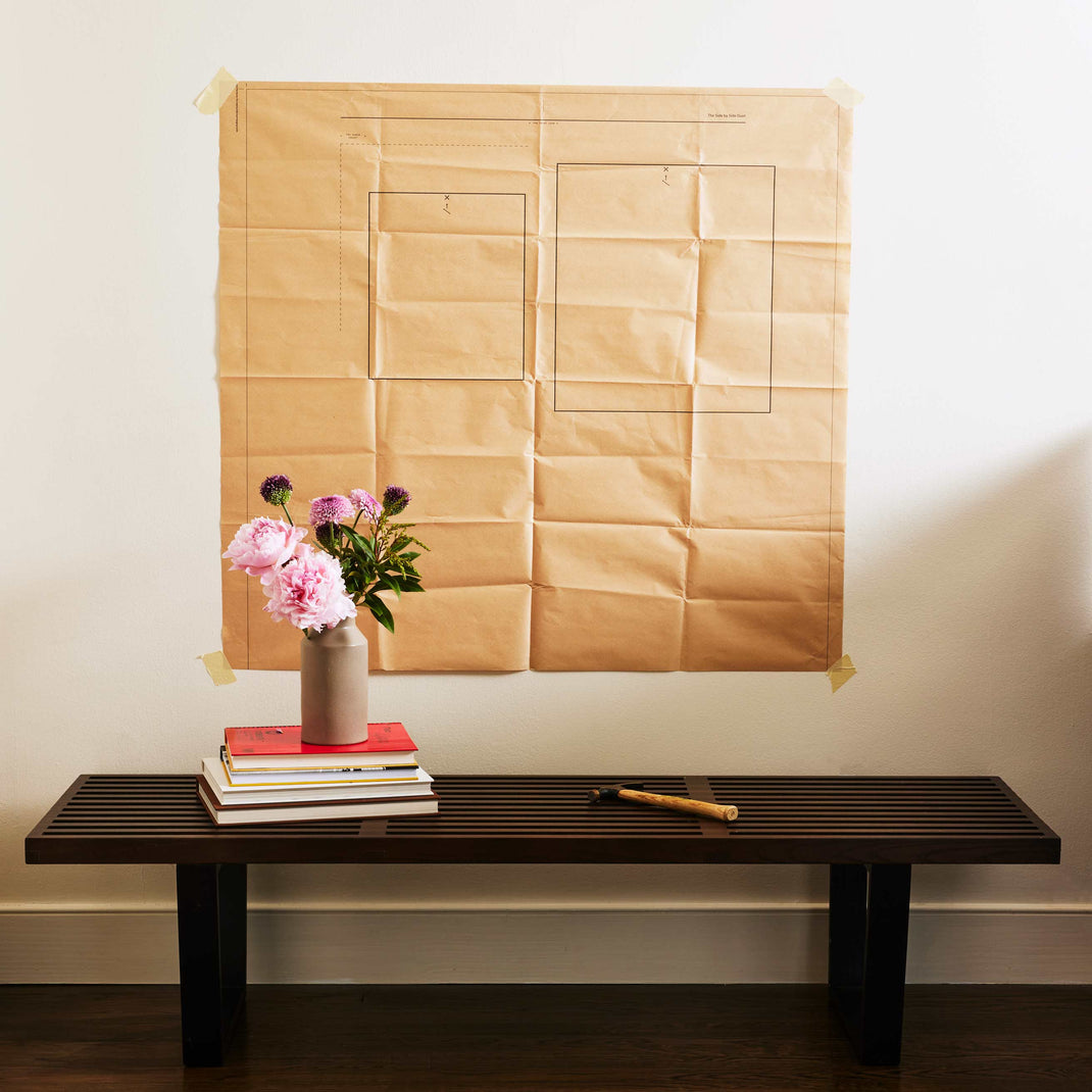 Side by Side Gallery Wall Hanging Guide