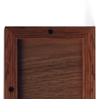 Small hole for wall hanging