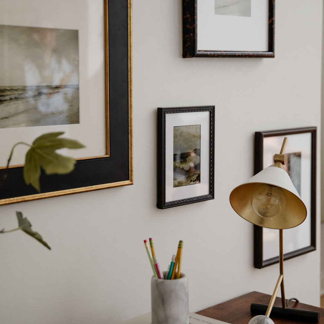 Wraparound gallery wall