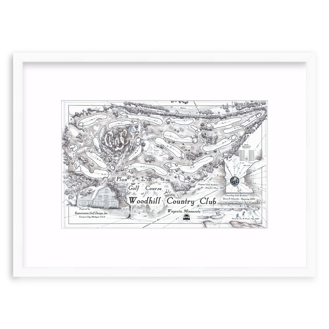 Standard: Golf Course Map (Black & White)