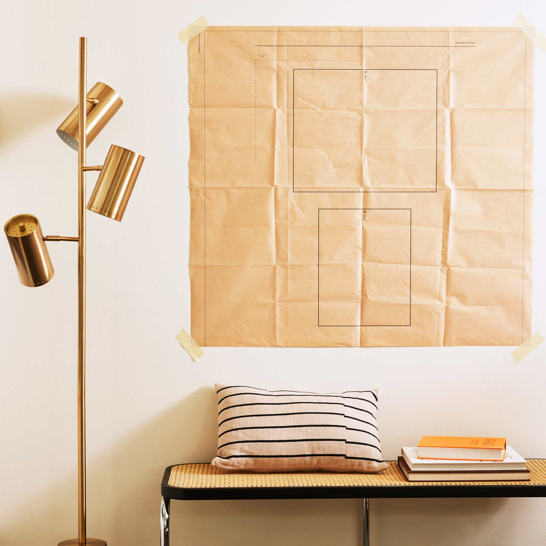 Hanging Guide for Classic Two Stack Gallery Wall