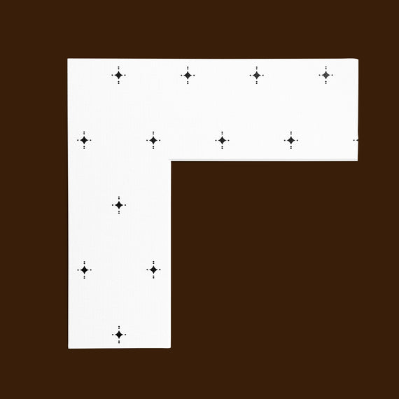 Small Staggered Star: White