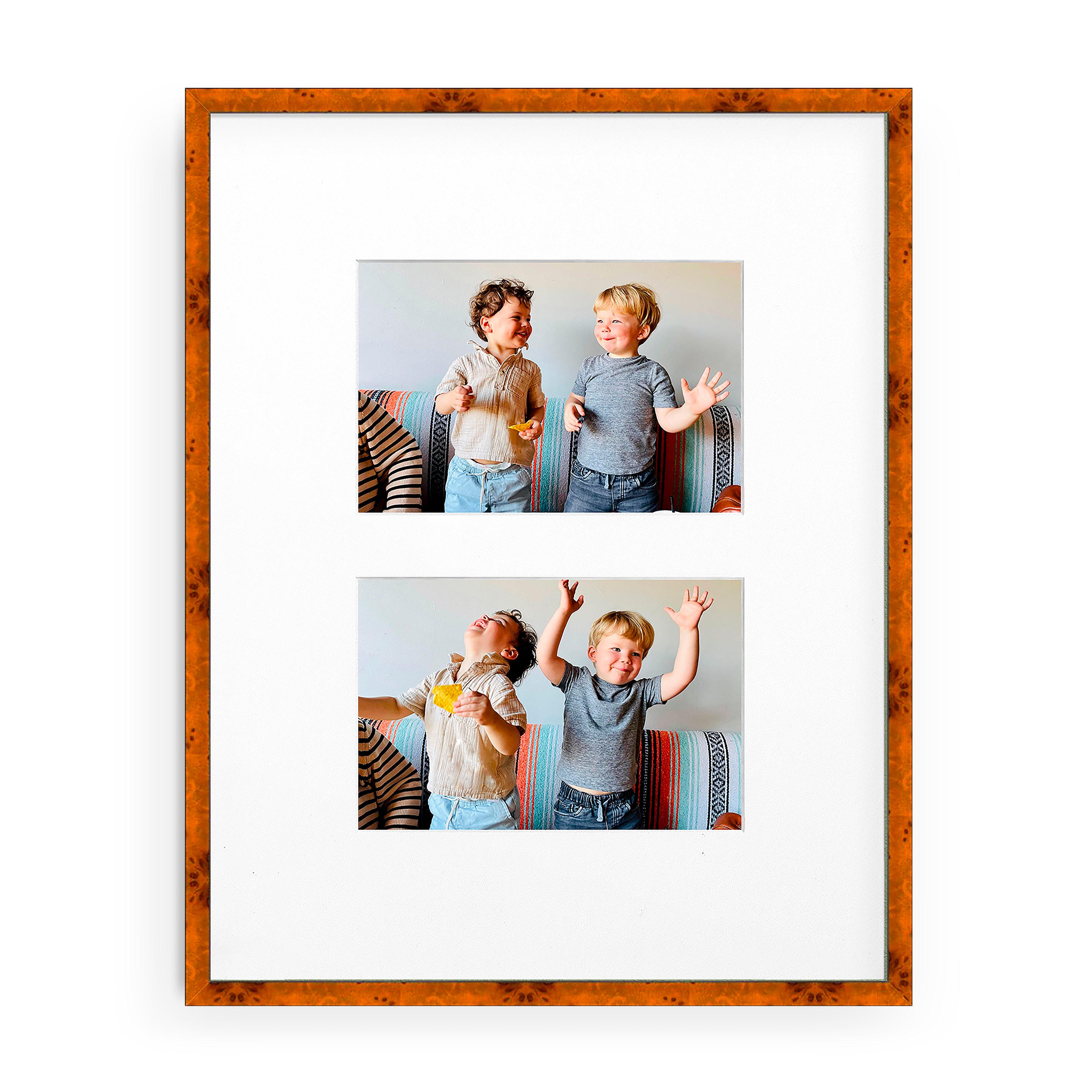 Two Frames Dual Picture Frame Traditional Double Sided Frame With Panel